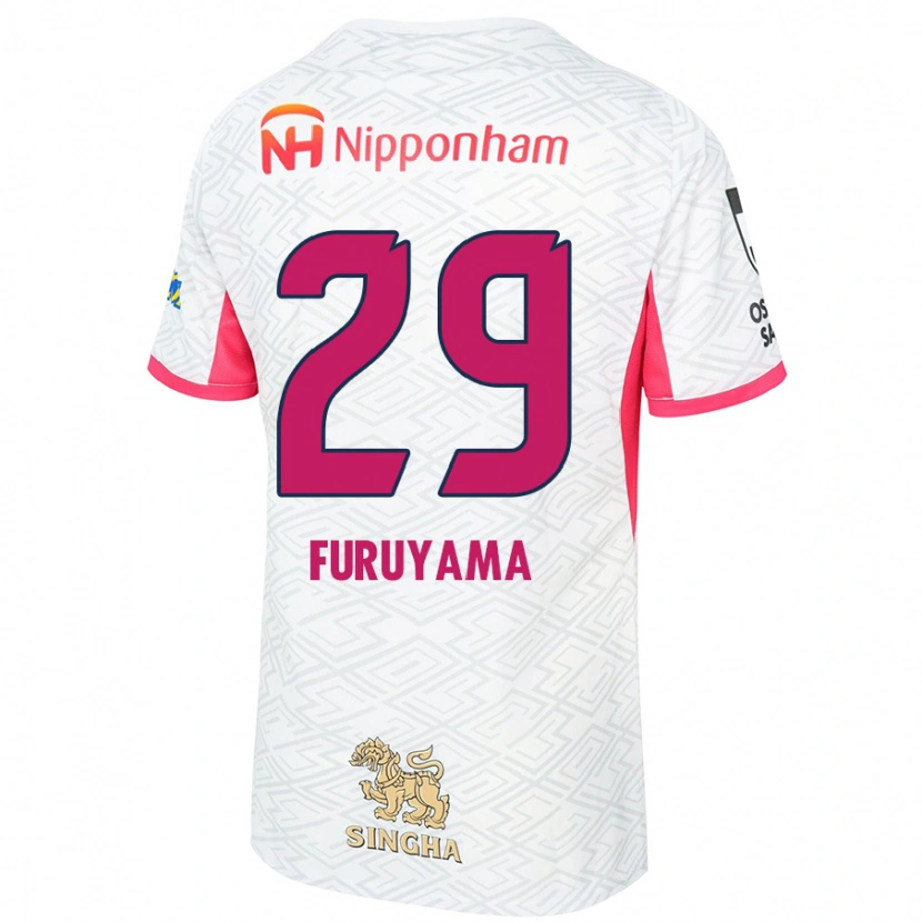 Danxen Dames Kengo Furuyama #29 Wit Sakura Roze Uitshirt Uittenue 2025/26 T-Shirt