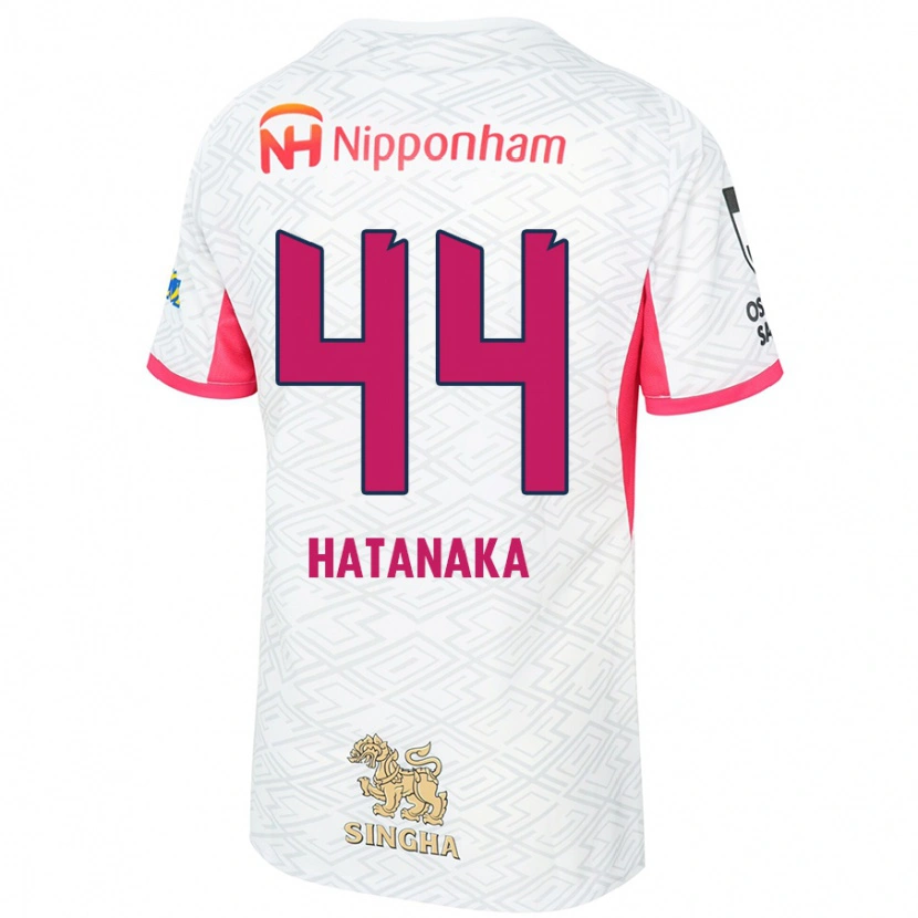 Danxen Dames Shinnosuke Hatanaka #44 Wit Sakura Roze Uitshirt Uittenue 2025/26 T-Shirt