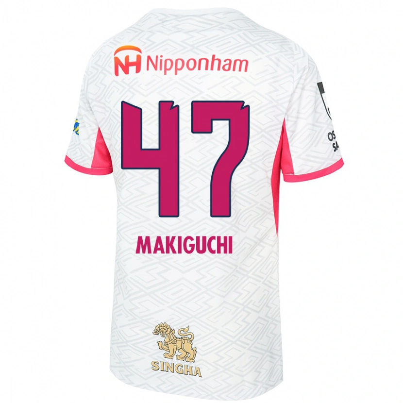 Danxen Dames Kazuma Makiguchi #47 Wit Sakura Roze Uitshirt Uittenue 2025/26 T-Shirt