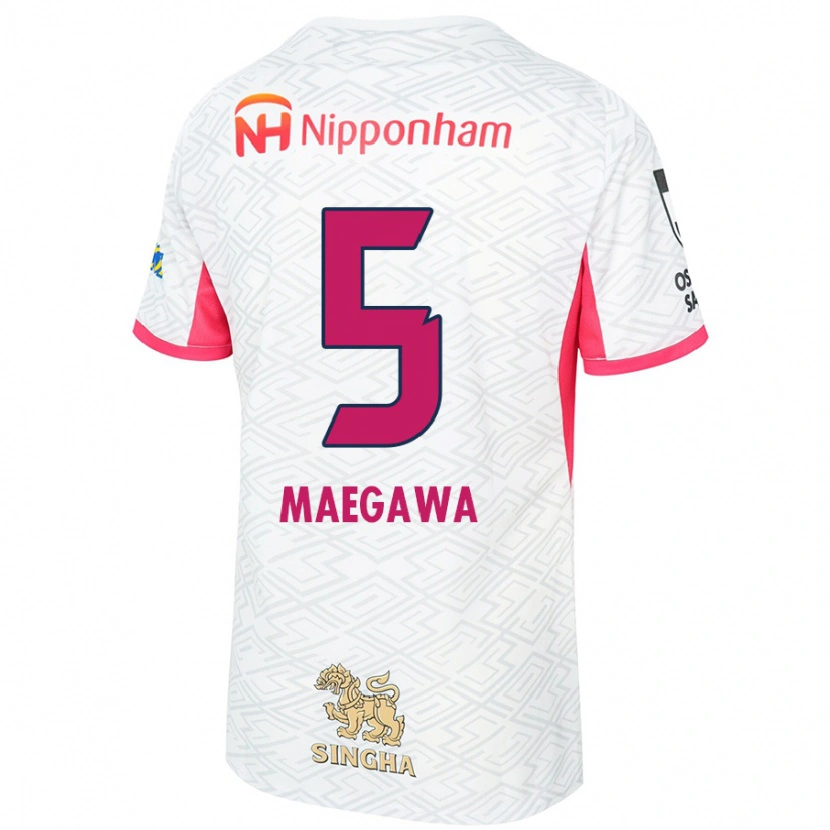 Danxen Dames Miki Maegawa #5 Wit Sakura Roze Uitshirt Uittenue 2025/26 T-Shirt