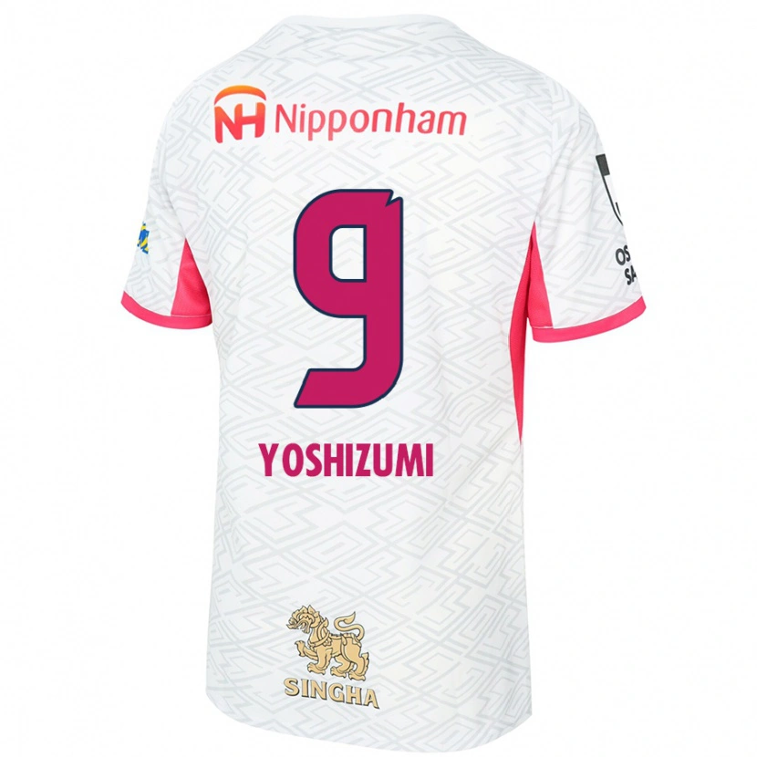 Danxen Dames Warai Yoshizumi #9 Wit Sakura Roze Uitshirt Uittenue 2025/26 T-Shirt