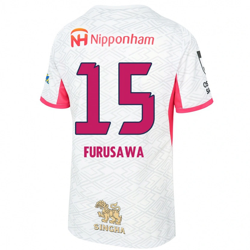 Danxen Dames Rui Furusawa #15 Wit Sakura Roze Uitshirt Uittenue 2025/26 T-Shirt