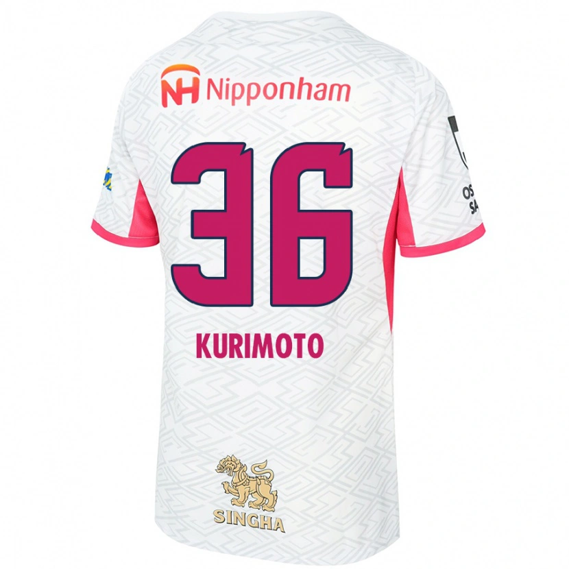 Danxen Dames Yuka Kurimoto #36 Wit Sakura Roze Uitshirt Uittenue 2025/26 T-Shirt