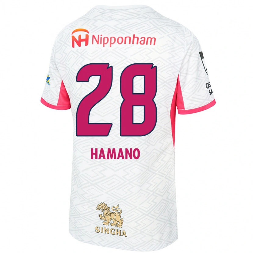 Danxen Dames Maika Hamano #28 Wit Sakura Roze Uitshirt Uittenue 2025/26 T-Shirt