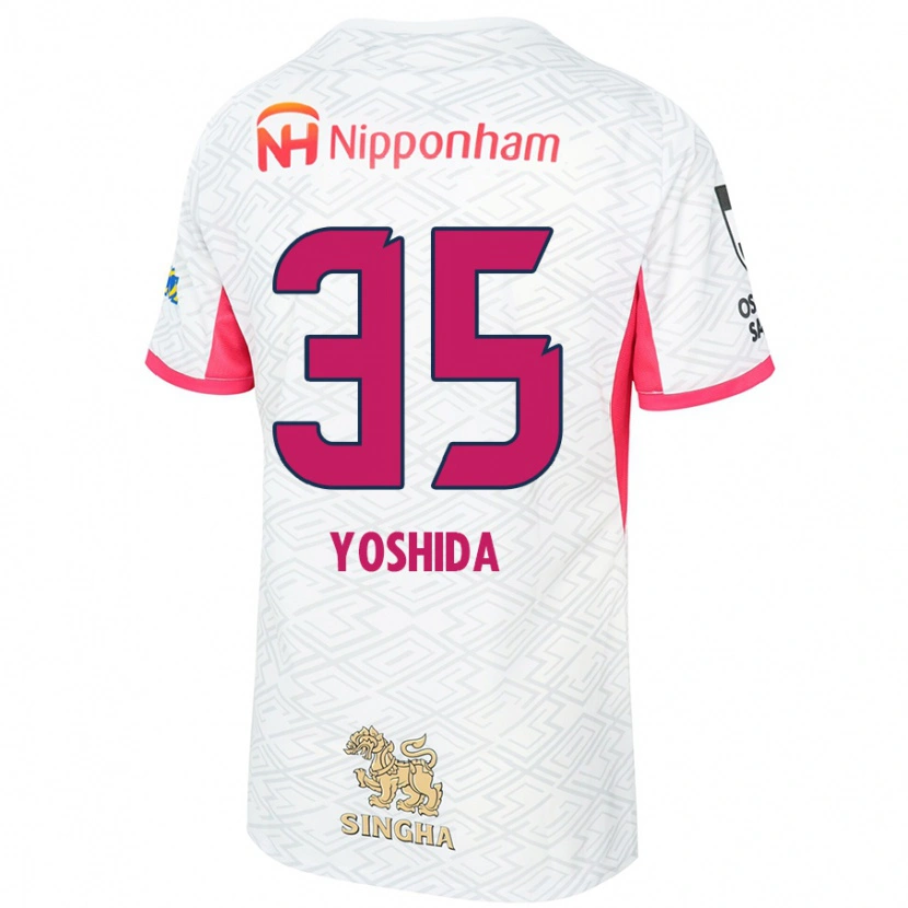 Danxen Dames Yuji Yoshida #35 Wit Sakura Roze Uitshirt Uittenue 2025/26 T-Shirt