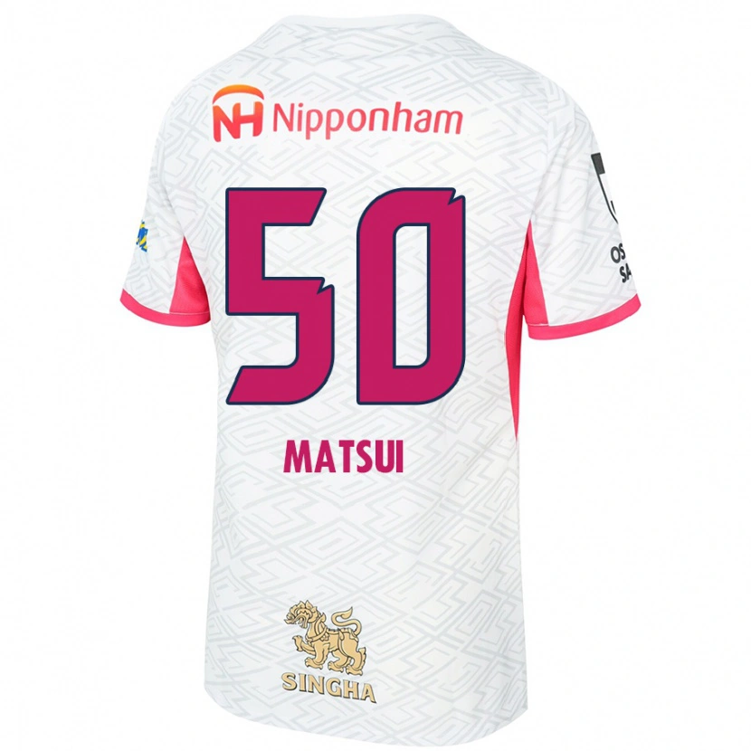 Danxen Dames Kenya Matsui #50 Wit Sakura Roze Uitshirt Uittenue 2025/26 T-Shirt
