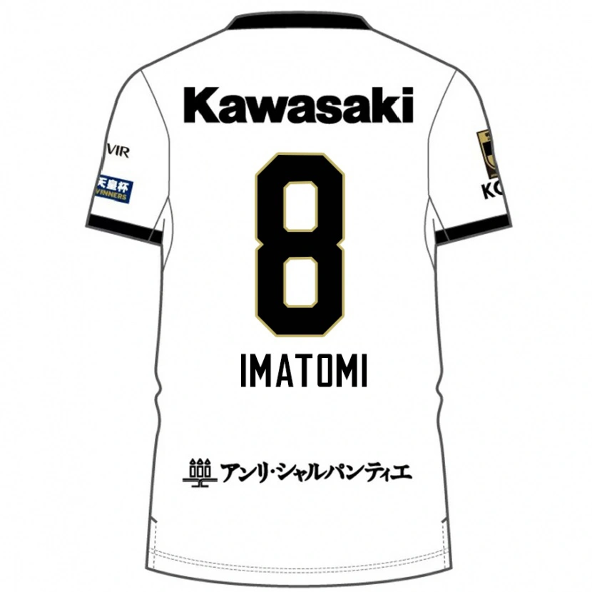 Danxen Dames Teruya Imatomi #8 Wit Zwart Uitshirt Uittenue 2025/26 T-Shirt