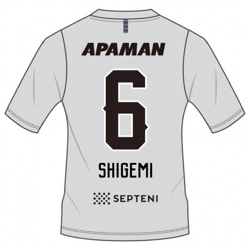 Danxen Dames Masato Shigemi #6 Lichtgrijs Uitshirt Uittenue 2025/26 T-Shirt