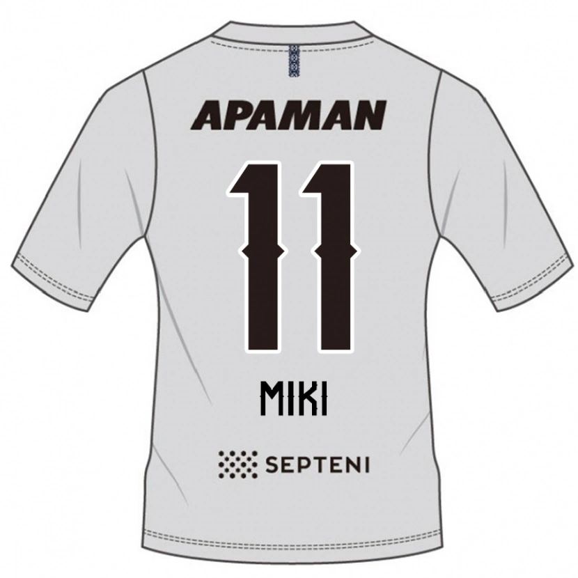 Danxen Dames Tomoya Miki #11 Lichtgrijs Uitshirt Uittenue 2025/26 T-Shirt