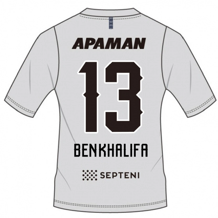 Danxen Dames Nassim Ben Khalifa #13 Lichtgrijs Uitshirt Uittenue 2025/26 T-Shirt