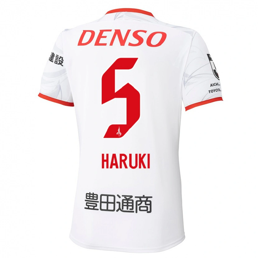 Danxen Dames Haruki Yoshida #5 Wit Rood Uitshirt Uittenue 2025/26 T-Shirt
