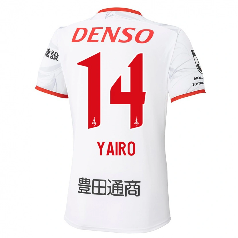 Danxen Dames Mahito Yairo #14 Wit Rood Uitshirt Uittenue 2025/26 T-Shirt