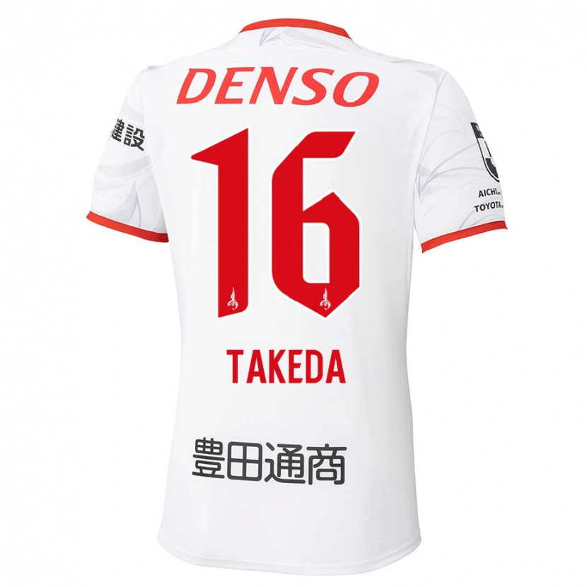 Danxen Dames Yohei Takeda #16 Wit Rood Uitshirt Uittenue 2025/26 T-Shirt
