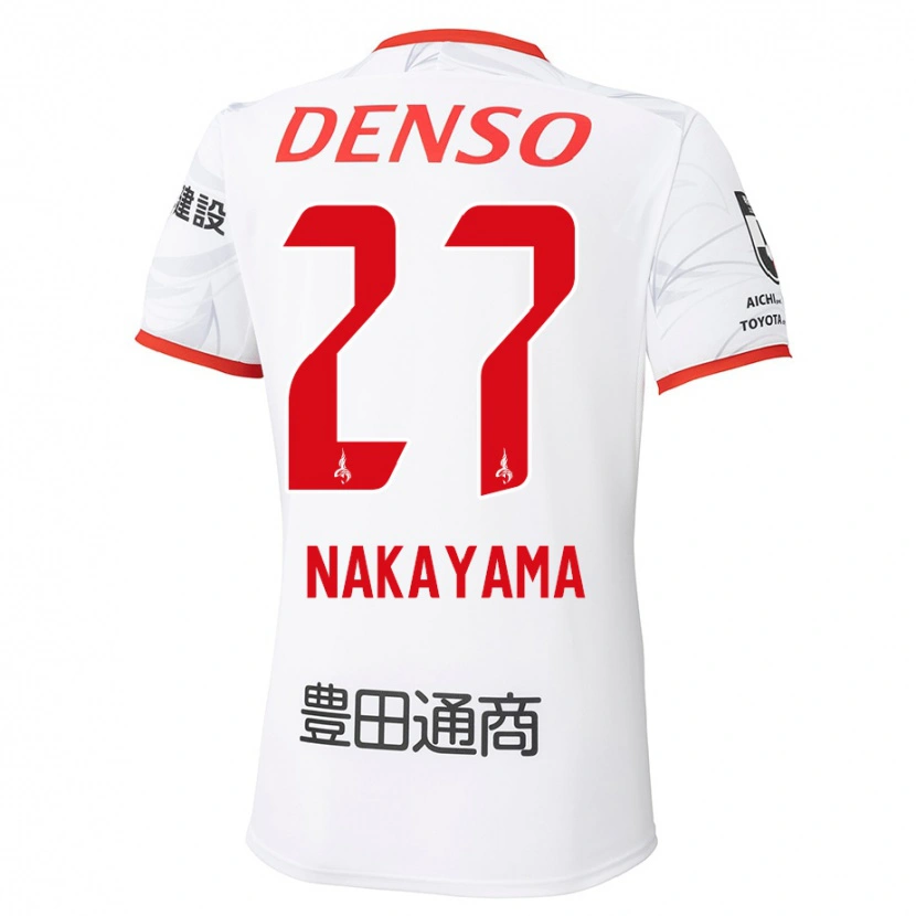 Danxen Dames Katsuhiro Nakayama #27 Wit Rood Uitshirt Uittenue 2025/26 T-Shirt