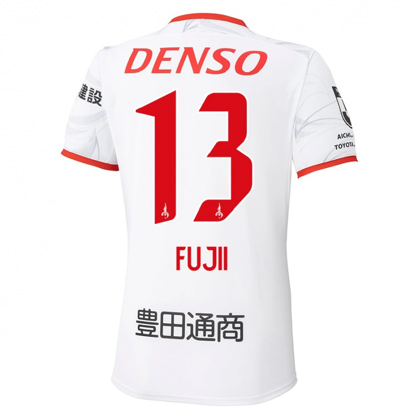 Danxen Dames Haruya Fujii #13 Wit Rood Uitshirt Uittenue 2025/26 T-Shirt