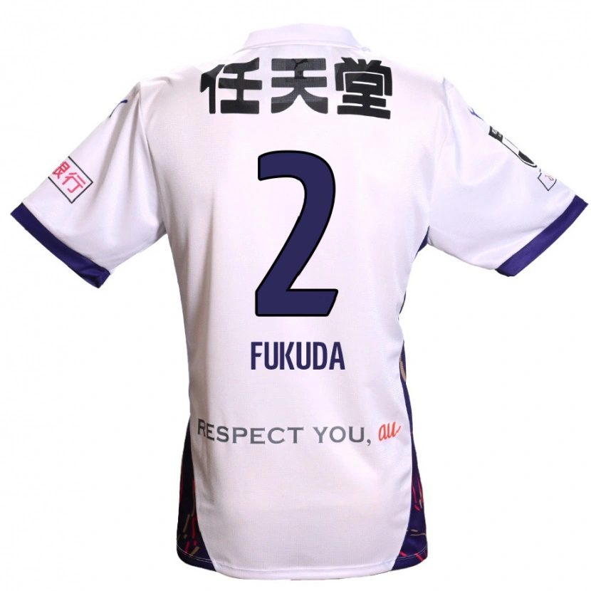 Danxen Dames Shinnosuke Fukuda #2 Wit Paars Zwart Uitshirt Uittenue 2025/26 T-Shirt