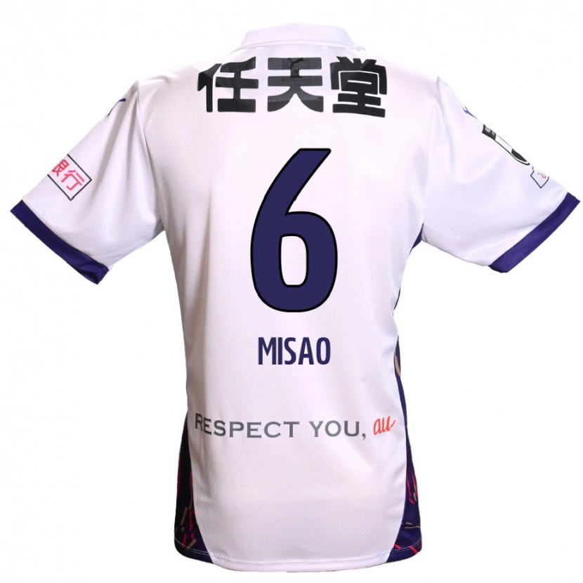 Danxen Dames Yuto Misao #6 Wit Paars Zwart Uitshirt Uittenue 2025/26 T-Shirt