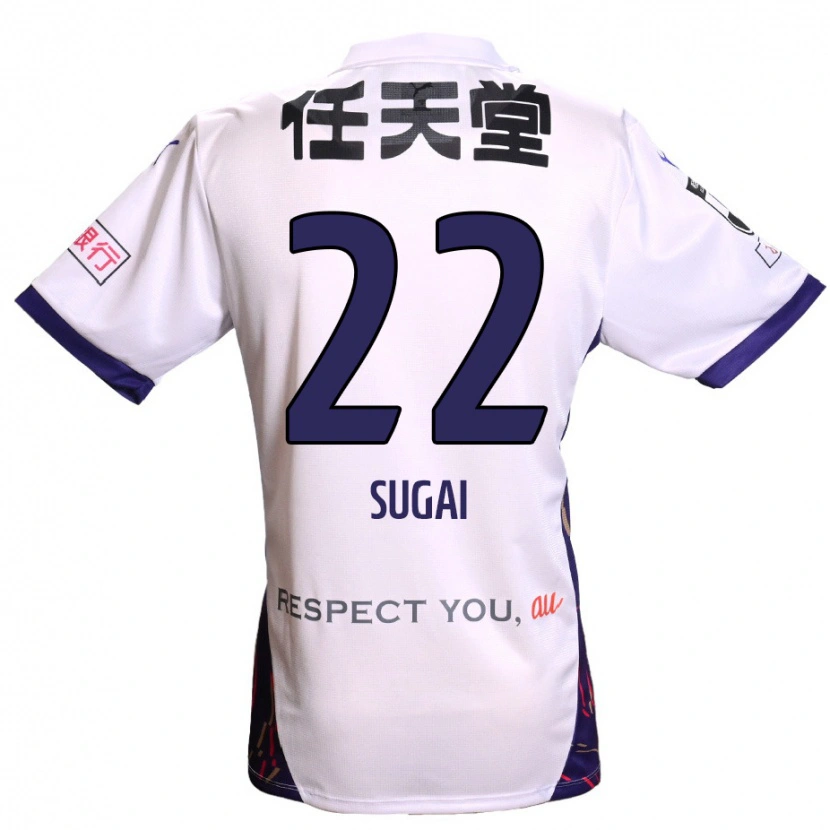 Danxen Dames Hidehiro Sugai #22 Wit Paars Zwart Uitshirt Uittenue 2025/26 T-Shirt
