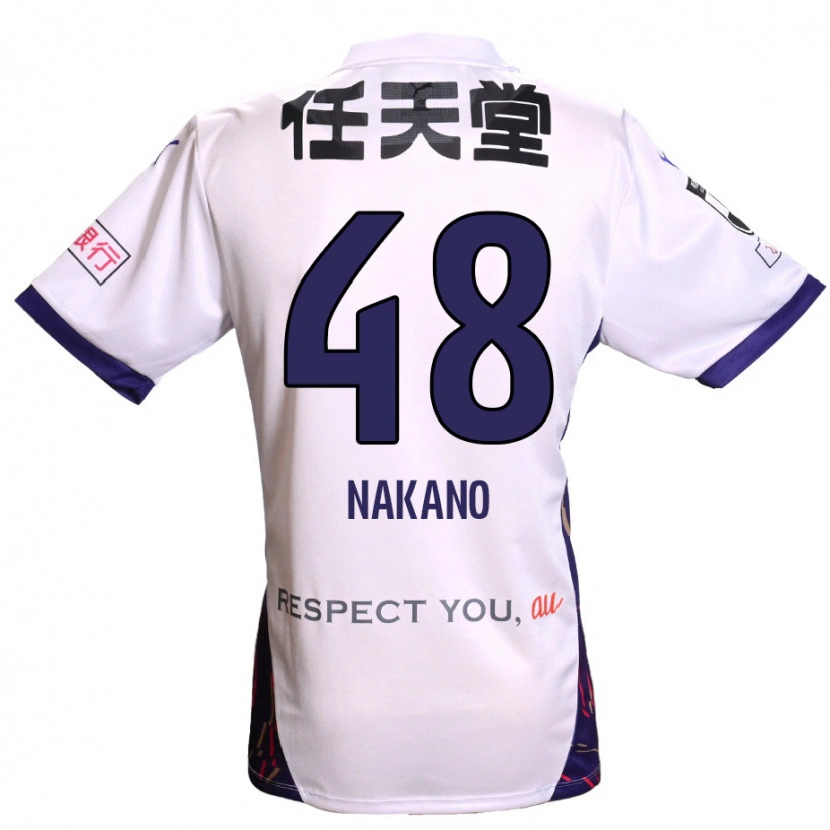 Danxen Dames Ryuma Nakano #48 Wit Paars Zwart Uitshirt Uittenue 2025/26 T-Shirt