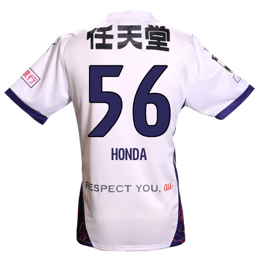 Danxen Dames Atsushi Honda #56 Wit Paars Zwart Uitshirt Uittenue 2025/26 T-Shirt