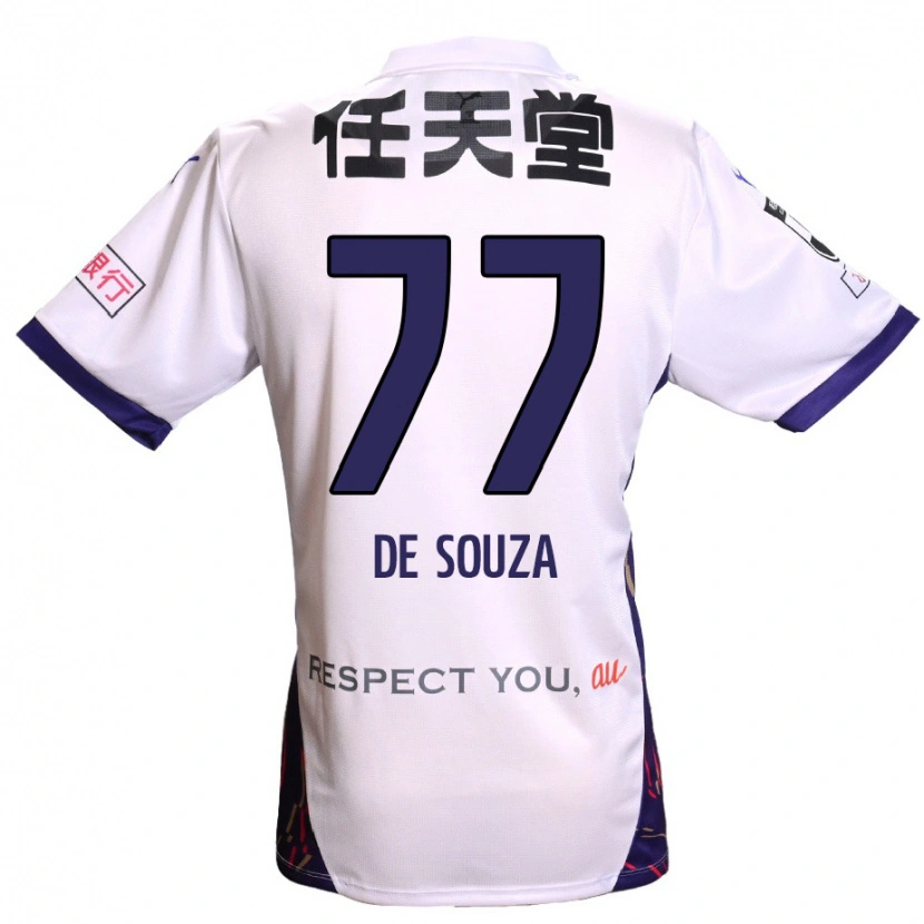 Danxen Dames Murilo De Souza #77 Wit Paars Zwart Uitshirt Uittenue 2025/26 T-Shirt