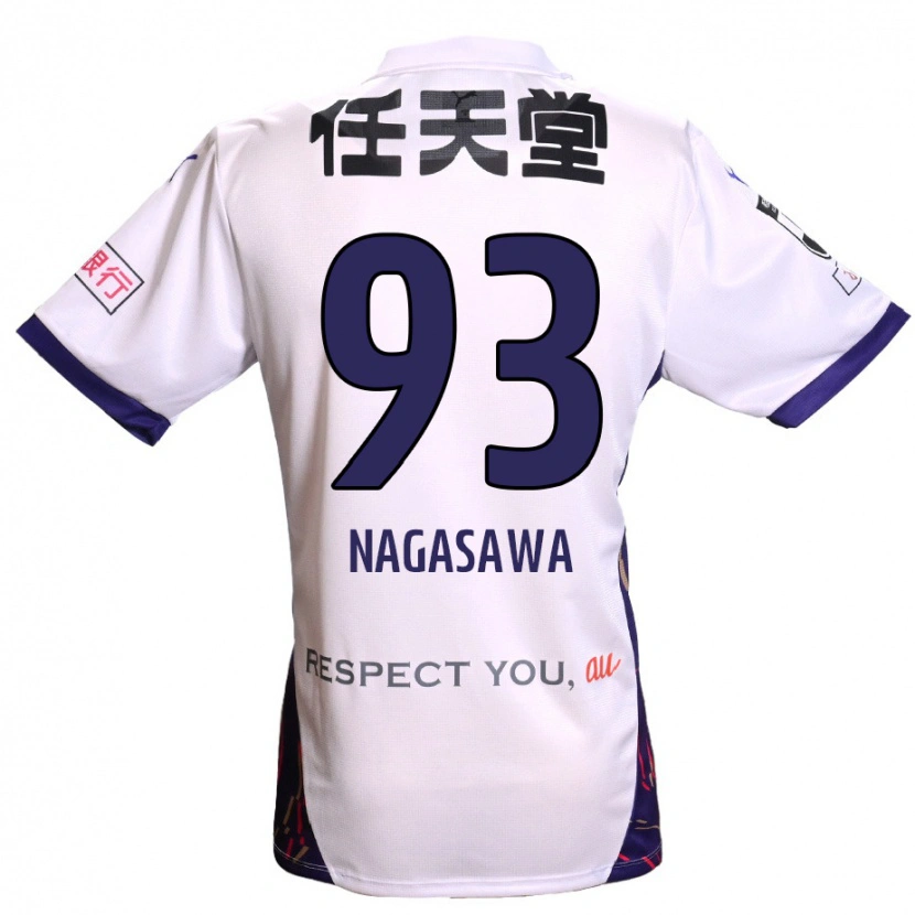 Danxen Dames Shun Nagasawa #93 Wit Paars Zwart Uitshirt Uittenue 2025/26 T-Shirt