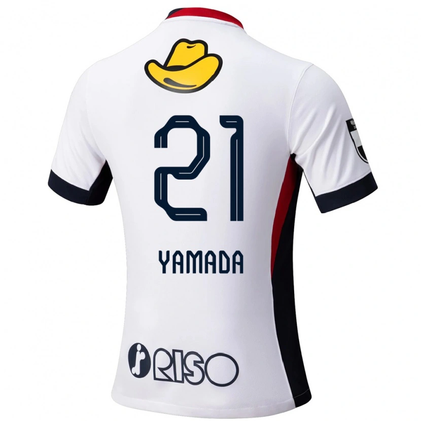 Danxen Dames Taiki Yamada #21 Wit Zwart Uitshirt Uittenue 2025/26 T-Shirt