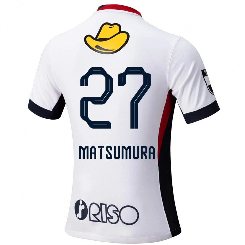 Danxen Dames Yuta Matsumura #27 Wit Zwart Uitshirt Uittenue 2025/26 T-Shirt