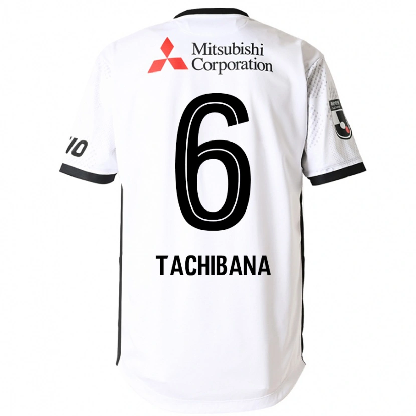 Danxen Dames Keigo Tachibana #6 Wit Zwart Uitshirt Uittenue 2025/26 T-Shirt