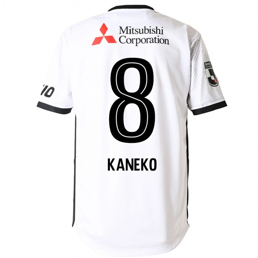 Danxen Dames Shunsuke Kaneko #8 Wit Zwart Uitshirt Uittenue 2025/26 T-Shirt