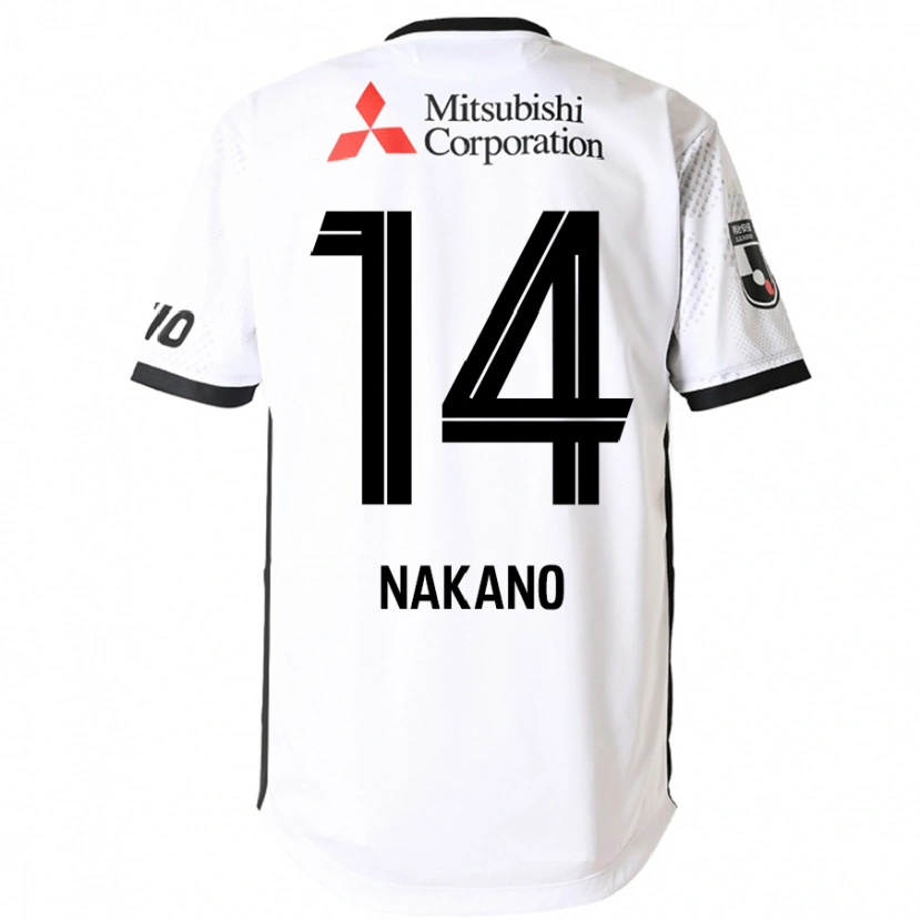 Danxen Dames Yui Nakano #14 Wit Zwart Uitshirt Uittenue 2025/26 T-Shirt