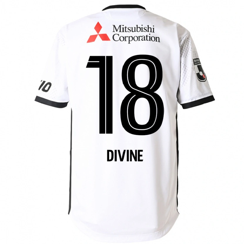Danxen Dames Divine Chinedu Otani #18 Wit Zwart Uitshirt Uittenue 2025/26 T-Shirt
