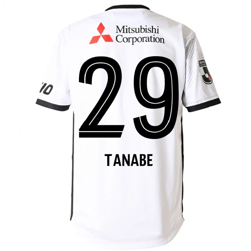 Danxen Dames Haruta Tanabe #29 Wit Zwart Uitshirt Uittenue 2025/26 T-Shirt