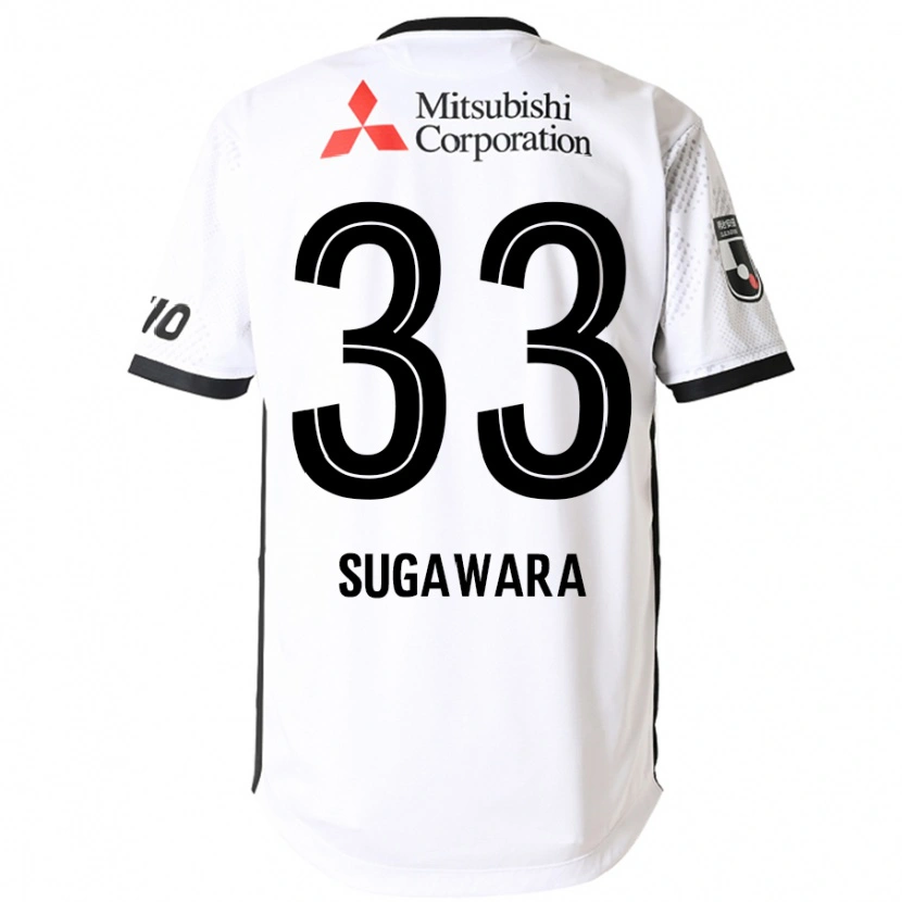 Danxen Dames Yuta Sugawara #33 Wit Zwart Uitshirt Uittenue 2025/26 T-Shirt