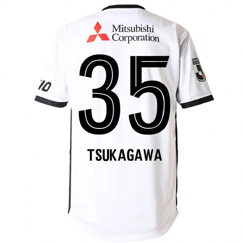 Danxen Dames Koki Tsukagawa #35 Wit Zwart Uitshirt Uittenue 2025/26 T-Shirt