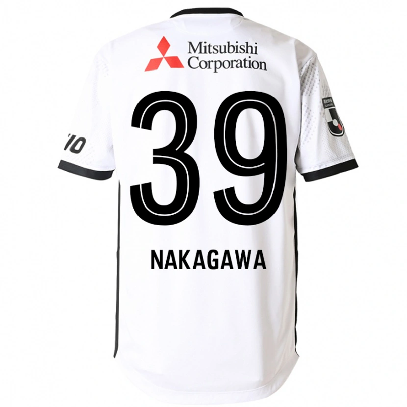 Danxen Dames Teruhito Nakagawa #39 Wit Zwart Uitshirt Uittenue 2025/26 T-Shirt