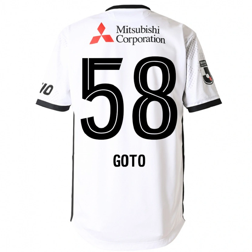 Danxen Dames Wataru Goto #58 Wit Zwart Uitshirt Uittenue 2025/26 T-Shirt