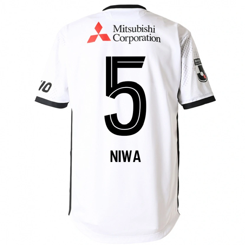 Danxen Dames Daiki Niwa #5 Wit Zwart Uitshirt Uittenue 2025/26 T-Shirt