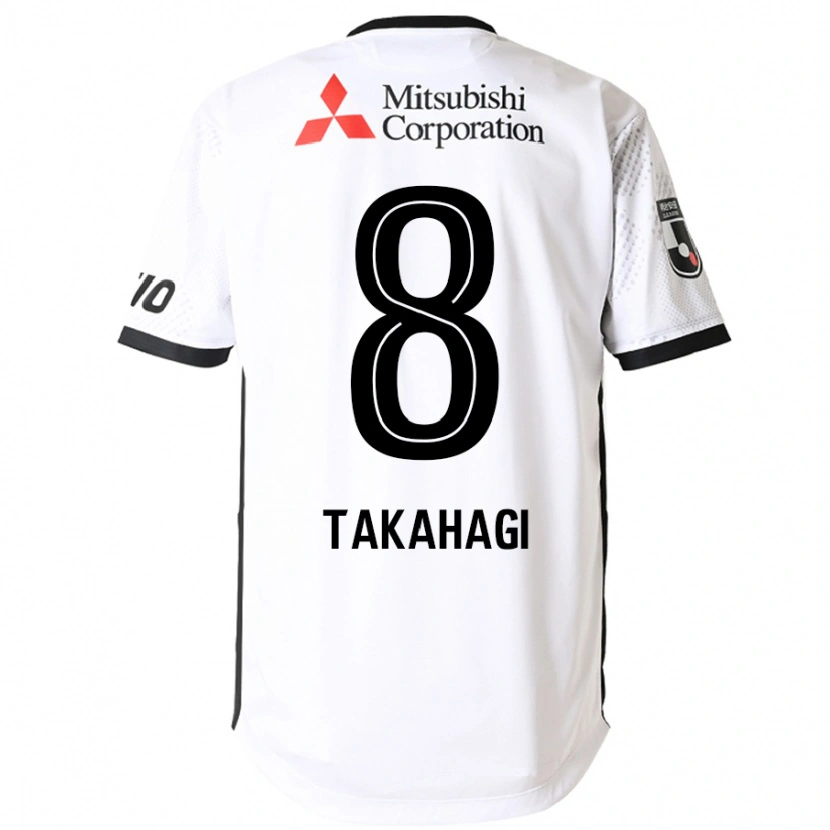 Danxen Dames Yojiro Takahagi #8 Wit Zwart Uitshirt Uittenue 2025/26 T-Shirt