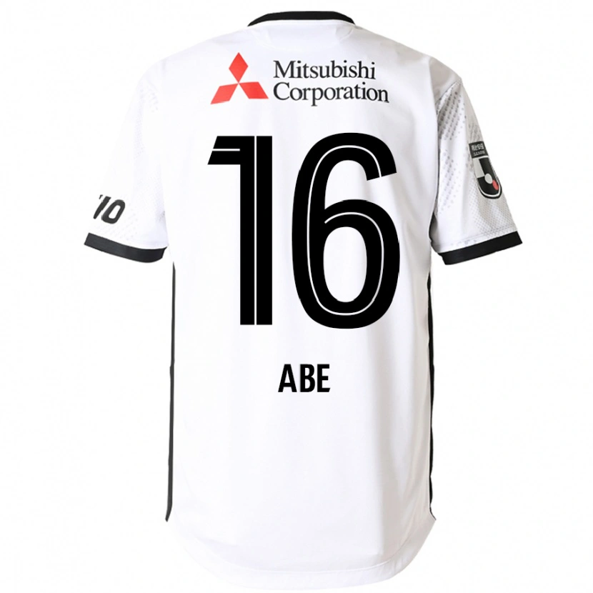 Danxen Dames Nobuyuki Abe #16 Wit Zwart Uitshirt Uittenue 2025/26 T-Shirt