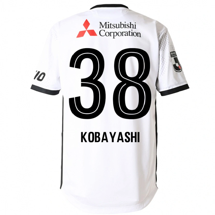 Danxen Dames Riku Kobayashi #38 Wit Zwart Uitshirt Uittenue 2025/26 T-Shirt
