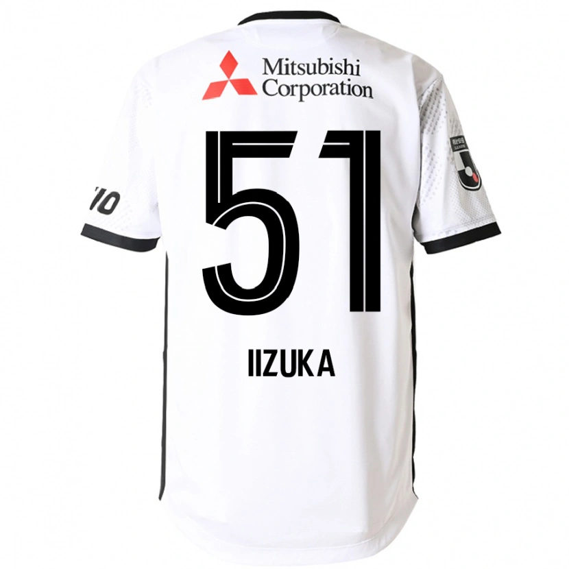 Danxen Dames Yoshihito Iizuka #51 Wit Zwart Uitshirt Uittenue 2025/26 T-Shirt