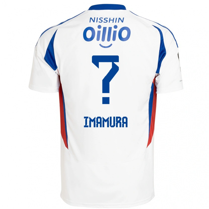 Danxen Dames Ryoya Imamura #0 Wit Koningsblauw Uitshirt Uittenue 2025/26 T-Shirt