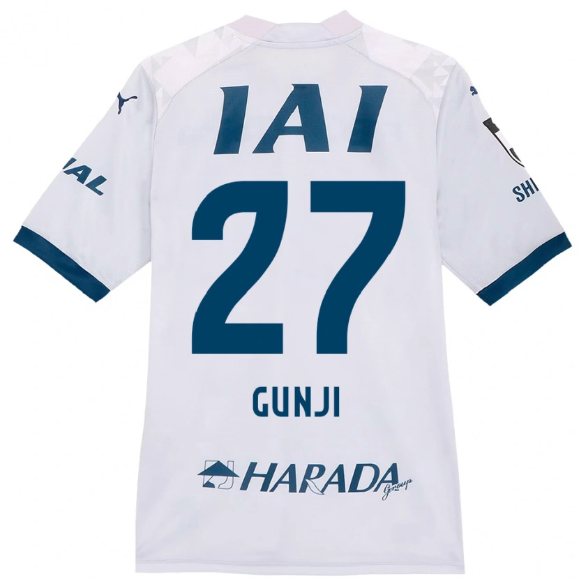 Danxen Dames Riku Gunji #27 Wit Koningsblauw Uitshirt Uittenue 2025/26 T-Shirt