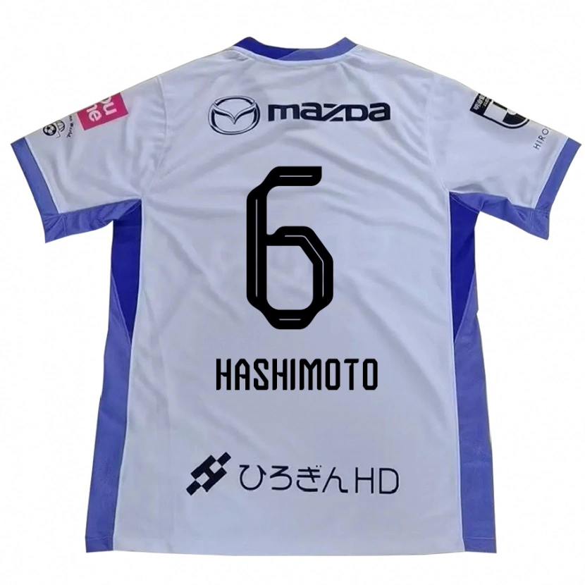 Danxen Dames Hinata Hashimoto #6 Wit Oranje Uitshirt Uittenue 2025/26 T-Shirt