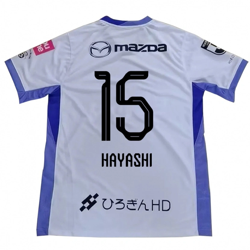 Danxen Dames Shunta Hayashi #15 Wit Oranje Uitshirt Uittenue 2025/26 T-Shirt
