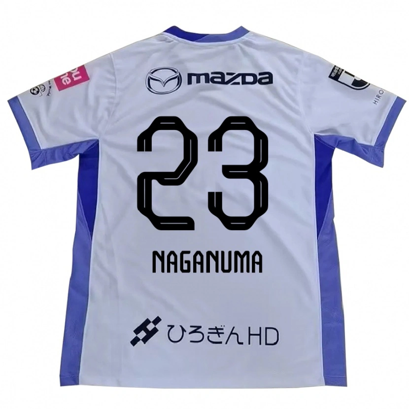Danxen Dames Seimei Naganuma #23 Wit Oranje Uitshirt Uittenue 2025/26 T-Shirt