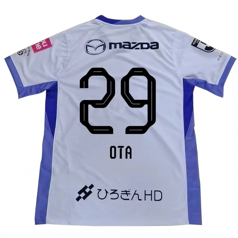 Danxen Dames Hiroto Ota #29 Wit Oranje Uitshirt Uittenue 2025/26 T-Shirt