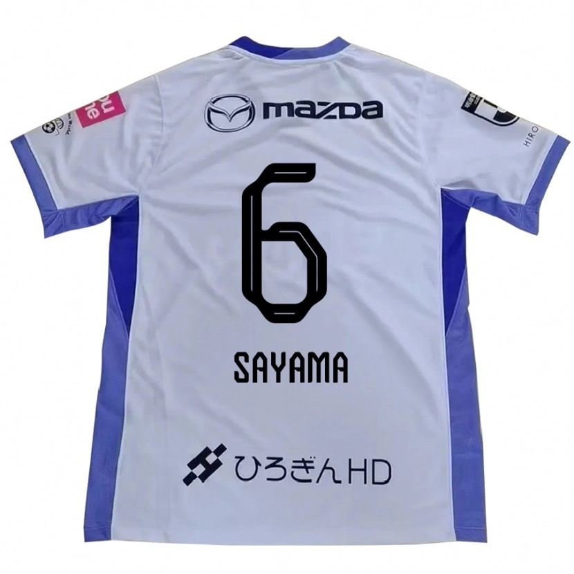 Danxen Dames Momoko Sayama #6 Wit Oranje Uitshirt Uittenue 2025/26 T-Shirt