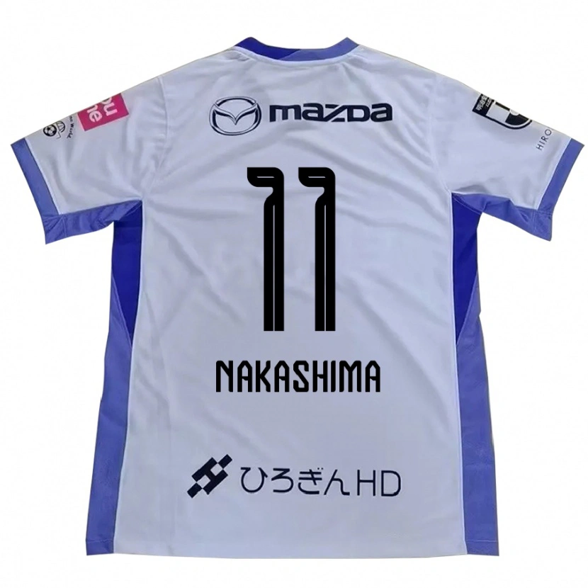 Danxen Dames Yoshino Nakashima #11 Wit Oranje Uitshirt Uittenue 2025/26 T-Shirt